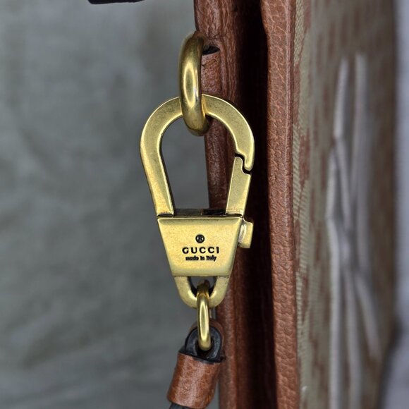 Gucci X MLB NY Yankees GG Supreme  Wristlet Clutch - Picture 4 of 12